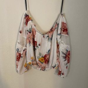 Forever 21 off the shoulder crop top